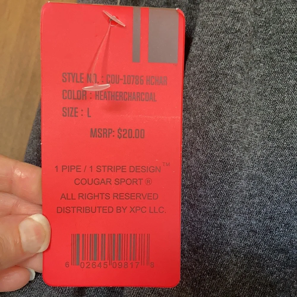 Cougar gray jogger pant size men’s L - Picture 13 of 13